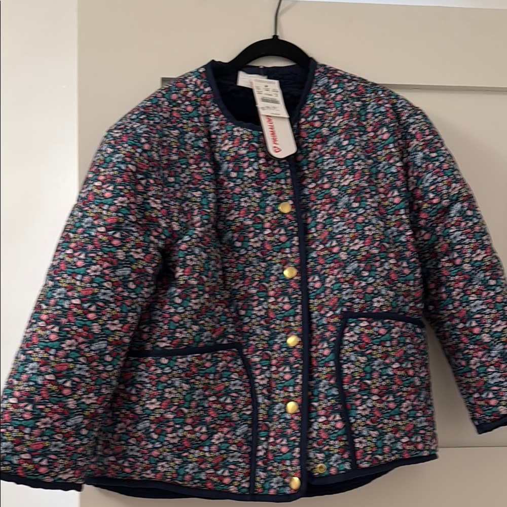 Crewcuts Blue and Gold Puffer Jacket - Picture 5 of 5